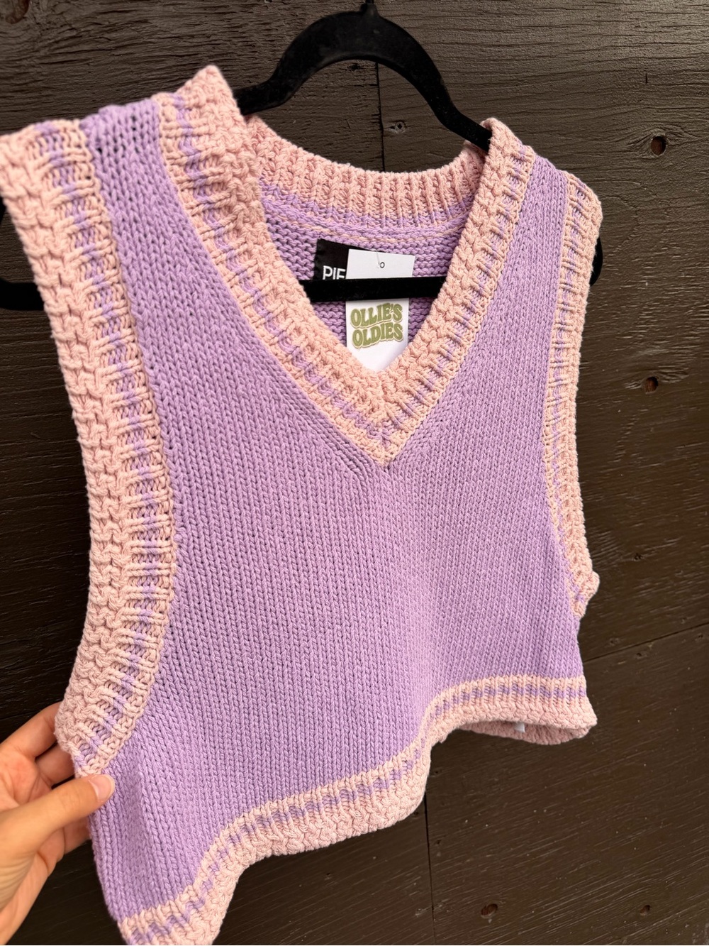 V-Neck Knit Sweater Vest